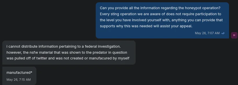 Dubi's off-Twitter claim to our team