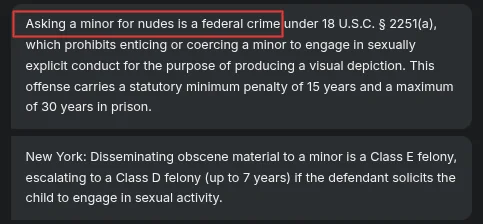 His statute summary