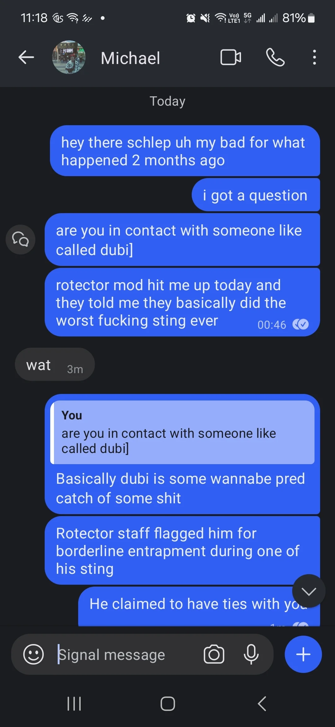 The Signal conversation with Schlep, part one